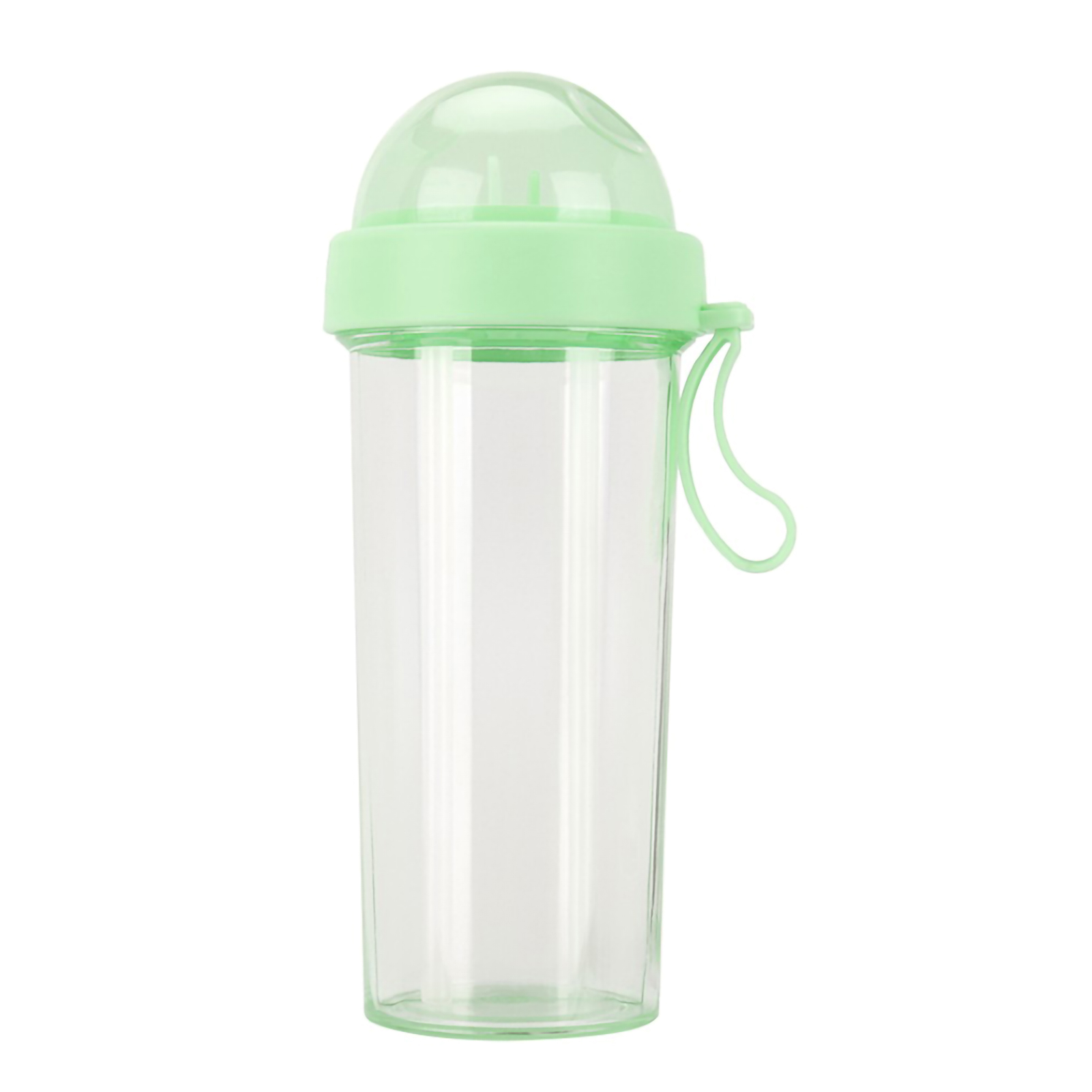 Dual-Use Straw Bottle, Shaker Bottle, Couple Water Bottle,  Double-Compartment Water Bottle